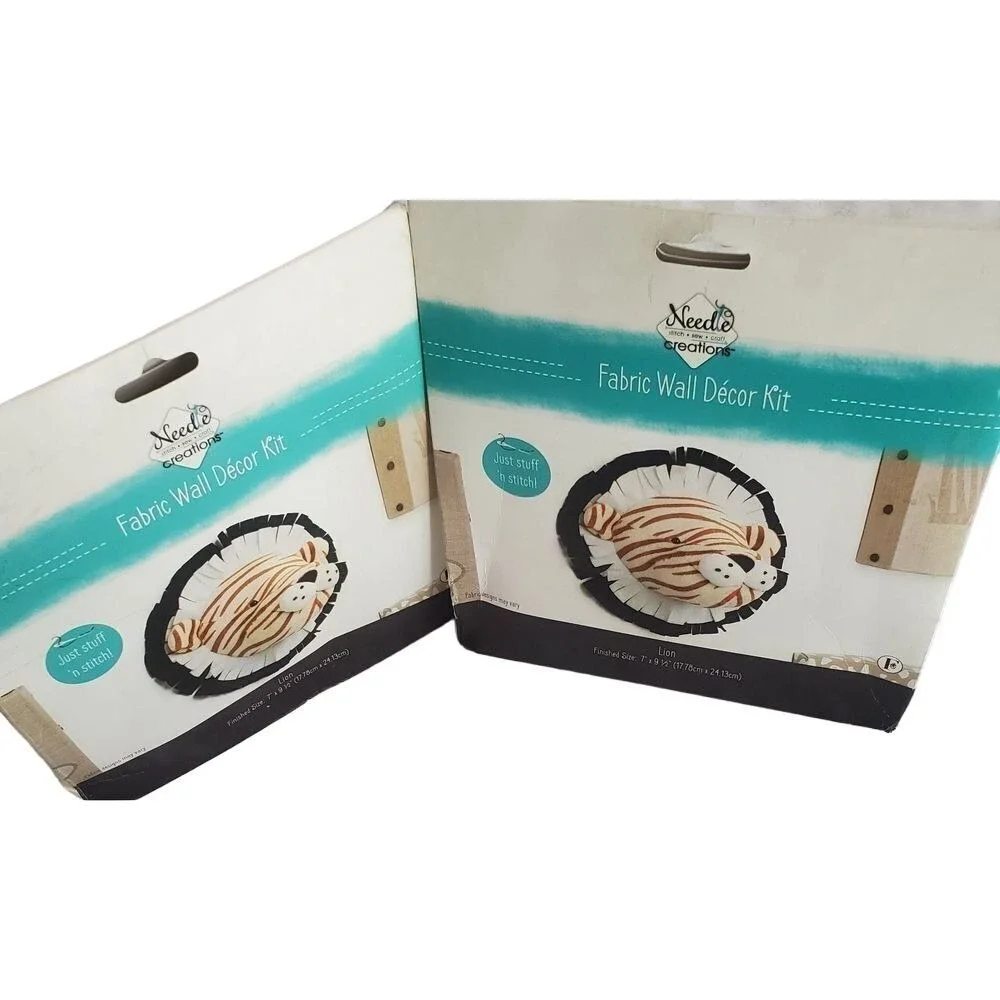 Needle Creations Lion Fabric Wall Décor Kit - DIY‎ Craft Project
